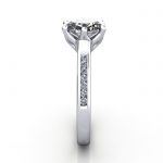 Engagement Ring, Platinum, Oval diamond, RSA3, SV