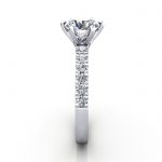 Engagement Ring, Platinum, Round, RSA6, SV Engagement Ring, Platinum, Round, RSA6, SV