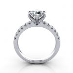 Engagement Ring, Platinum, Round, RSA6, TF Engagement Ring, Platinum, Round, RSA6, TF