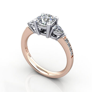 Engagement Ring, RG, Cushion, RSA5, 3D