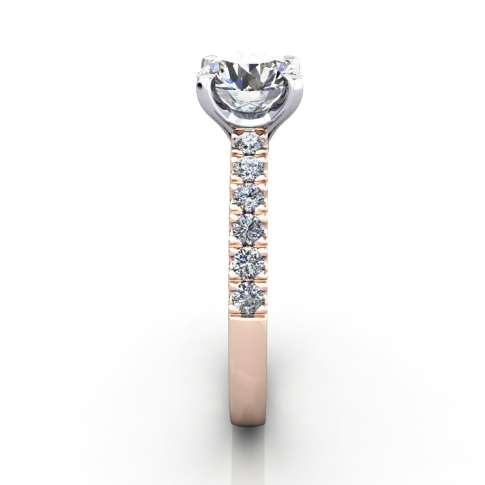Engagement Ring, RG, Round Brilliant cut diamond, RSA4, SV Engagement Ring, RG, Round Brilliant cut diamond, RSA4, SV