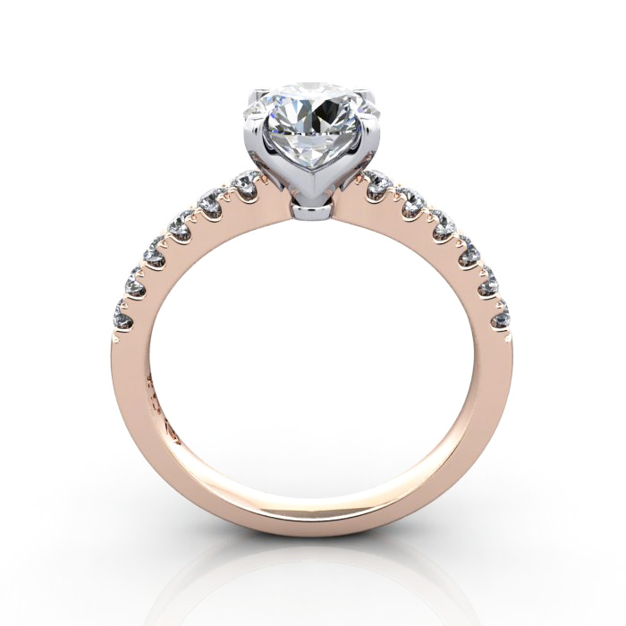 Engagement Ring, RG, Round Brilliant cut diamond, RSA4, TF Engagement Ring, RG, Round Brilliant cut diamond, RSA4, TF