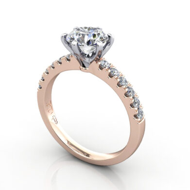 Engagement Ring, RG, Round, RSA6, 3D