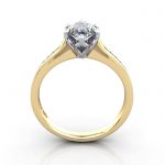 Engagement Ring, YG, Marquise cut diamond, RSA3, TF