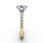 Engagement Ring, YG, Round, RSA6, SV Engagement Ring, YG, Round, RSA6, SV