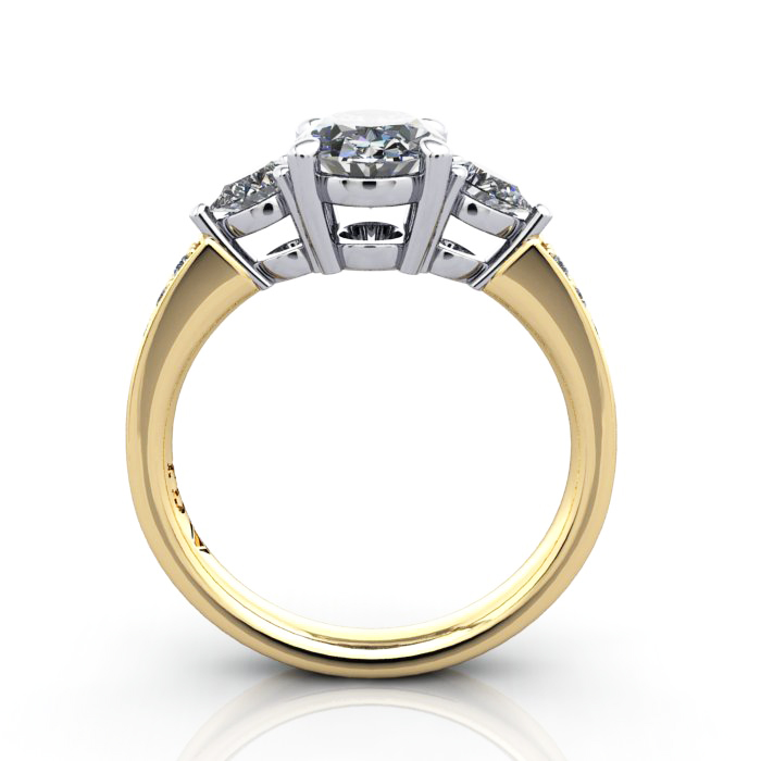 Engagement Ring,YG, Oval, RSA5, TF Engagement Ring,YG, Oval, RSA5, TF