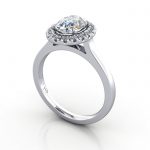 Halo Diamond Ring WG - 3D RH8