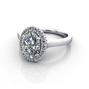 Halo Diamond Ring WG - LF RH8