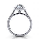 Oval Engagement Ring, Platinum, RH4, TF
