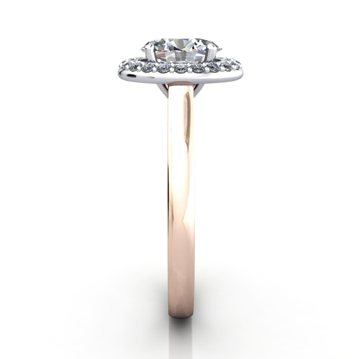 Oval Engagement Ring, RG, RH1, SV Oval Engagement Ring, RG, RH1, SV