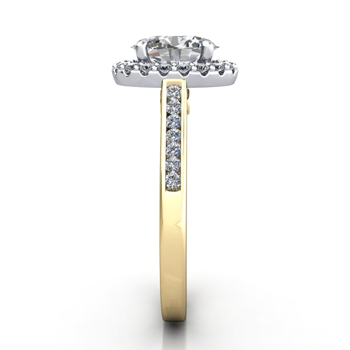 Oval Engagement Ring, Yellow Gold, RH4, SV Oval Engagement Ring, Yellow Gold, RH4, SV