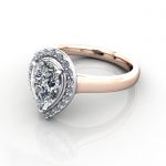 Pear Engagement Ring, RG, RH1, LF