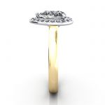 Pear Engagement Ring, YG, RH1, SV Pear Engagement Ring, YG, RH1, SV