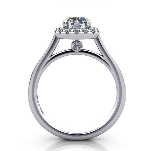 Round Engagement Ring, Platinum, RH4, TF