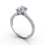 Video-Diamond Solitaire RSA44 Oval Platinum 3D Video-Diamond Solitaire RSA44 Oval Platinum 3D