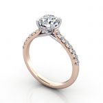 Video-Diamond Solitaire RSA44 Round Rose 3D Video-Diamond Solitaire RSA44 Round Rose 3D