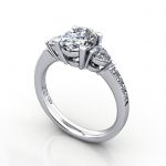 Video-Engagement Ring, PLAT, Oval, RSA5, 3D