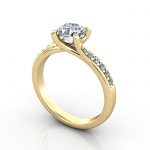 Video-Diamond Solitaire RSA10 Round Yellow 3D Video-Diamond Solitaire RSA10 Round Yellow 3D