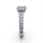 Vintage Engagement Ring, RV1, Oval, Platinum, SV