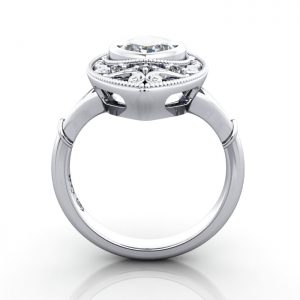 Vintage Engagement Ring, RV5, Marquise, Platinum, TF