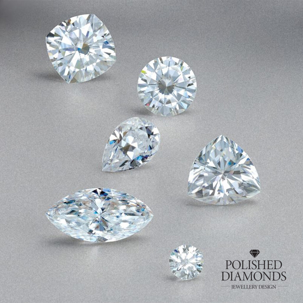 Diamond Shapes: Princess, Round, Pear, Trillion, Marquise