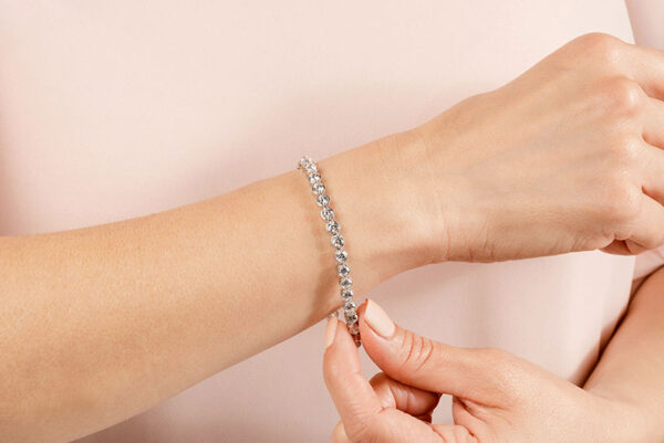Diamond Bracelet SB778 Yellow Gold image2