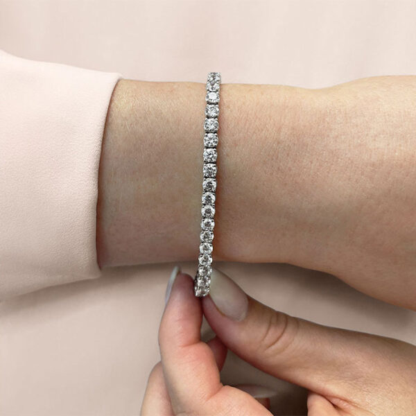 Diamond Bracelet SB845 Platinum image 3