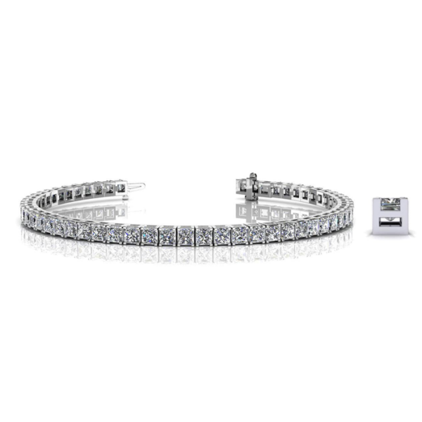 Diamond Bracelet SB847 Platinum image 2