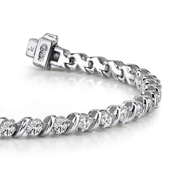 Diamond Bracelet SD939 Platinum image 2