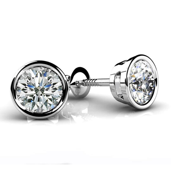 Diamond Stud Earrings Rubover