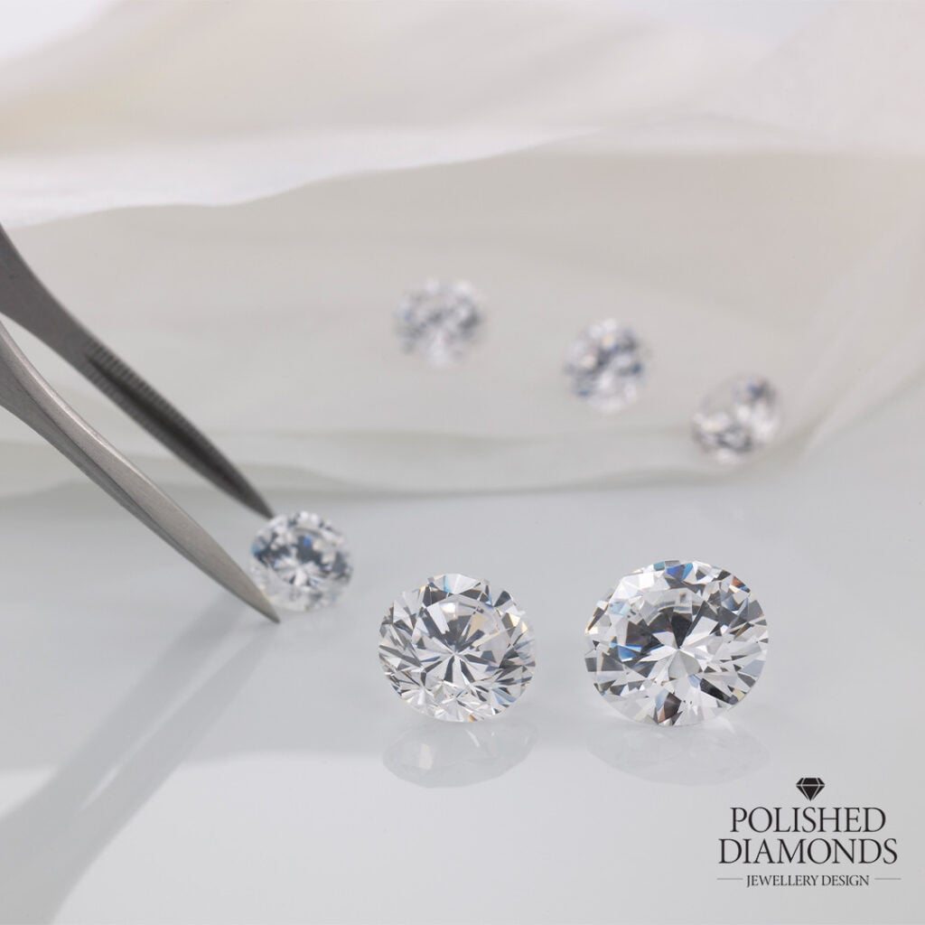 Diamonds with tweezers