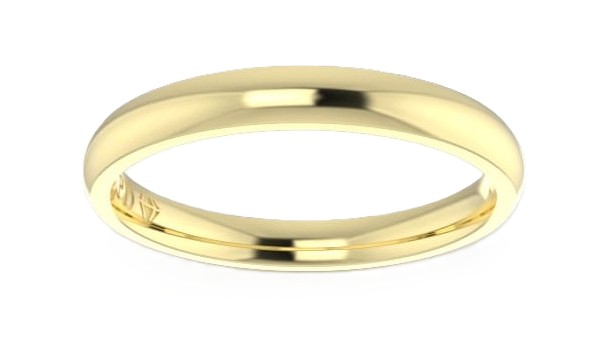 Ladies-Wedding-ring-Yellow-Gold-Quarter-Round