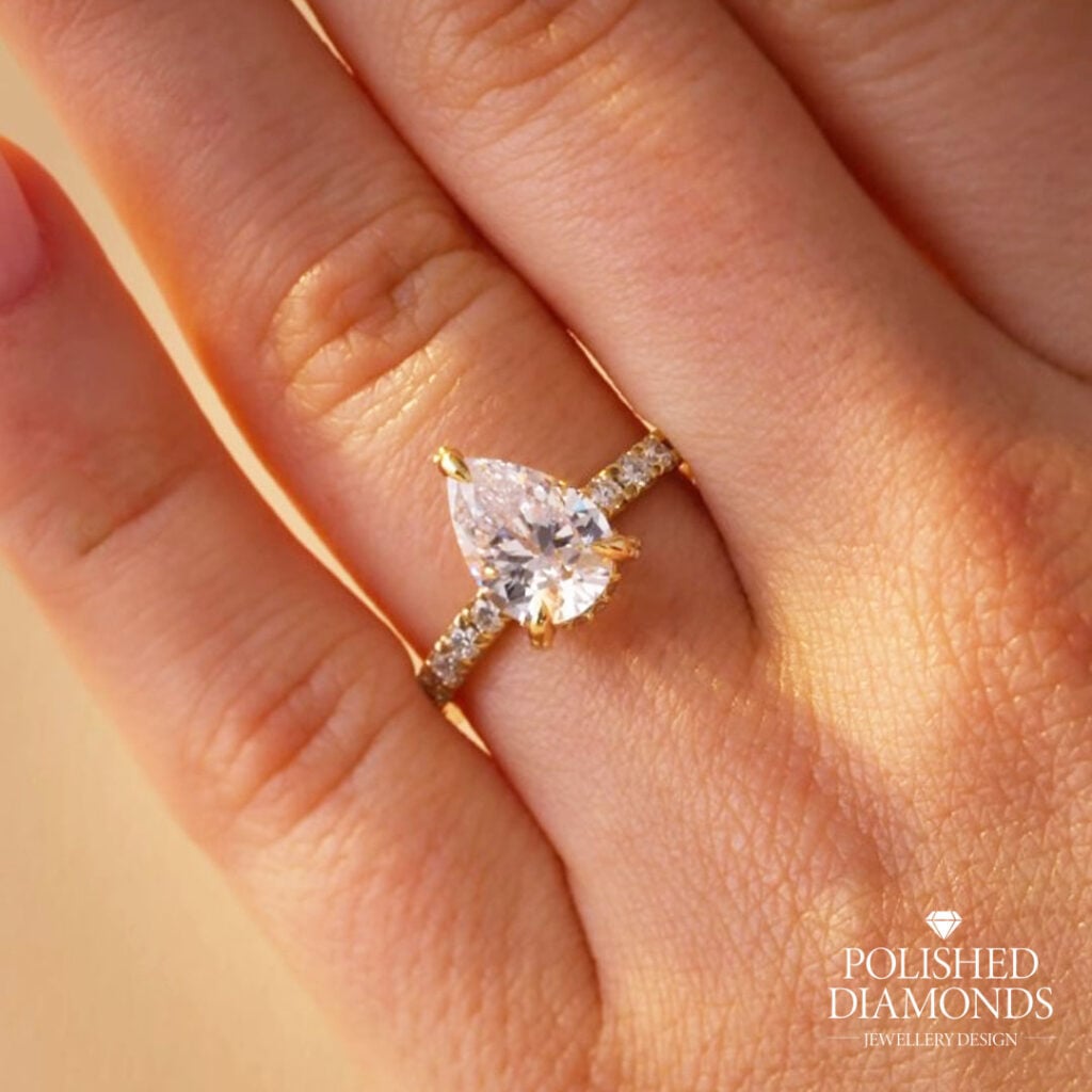 Pear Solitaire Engagement Ring