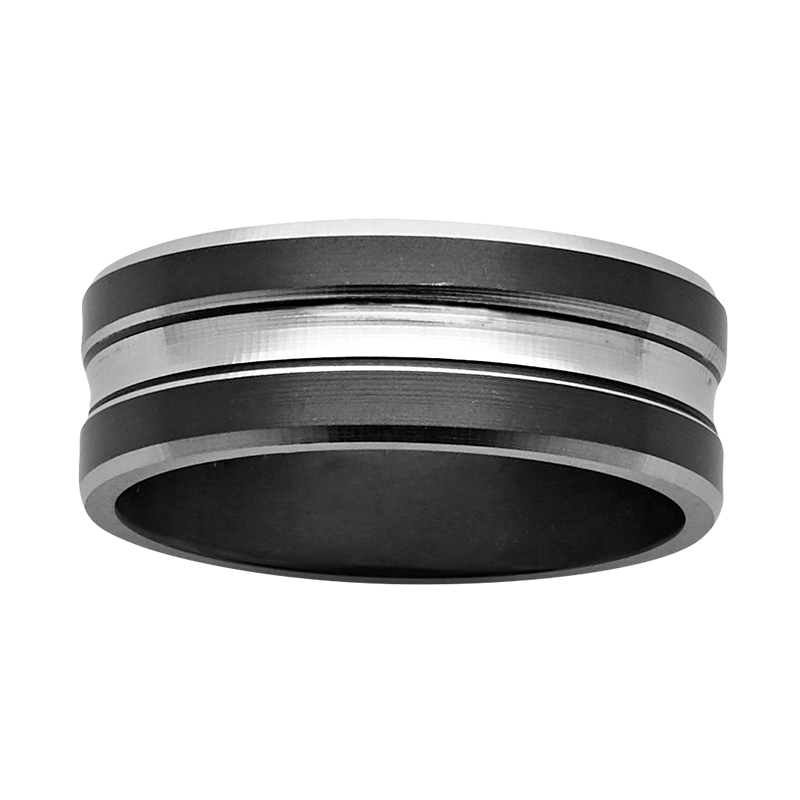 Black Zirconium Wedding Ring PD657Z Black Zirconium Wedding Ring PD657Z