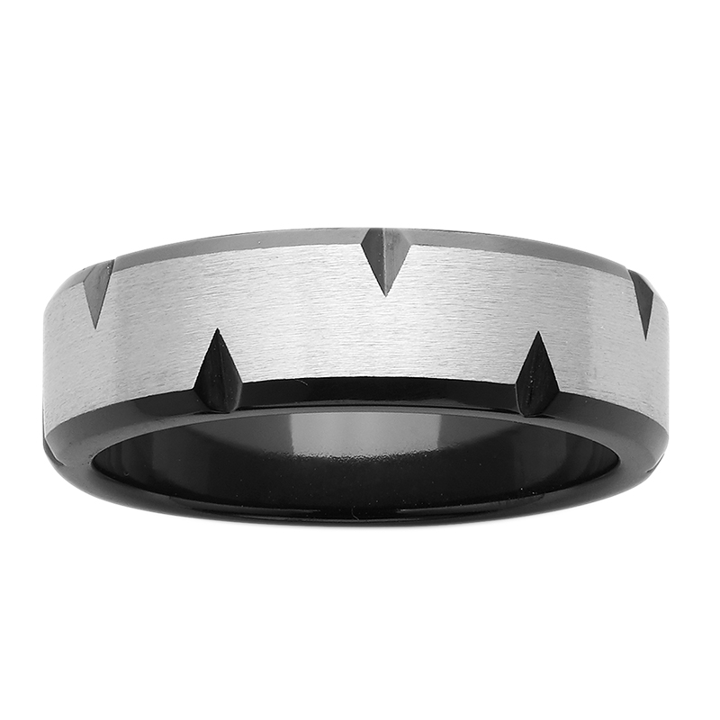 Black Zirconium Wedding Ring PD720Z Black Zirconium Wedding Ring PD720Z
