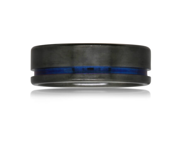 Black Zirconium Wedding Ring PD721