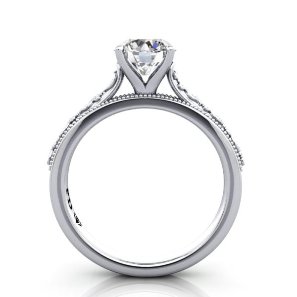 Round Engagement Ring Platinum RS50 TF
