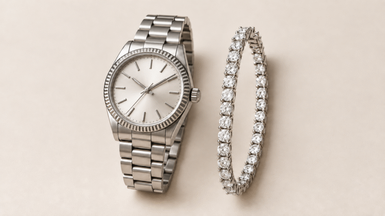 How to wear a tennis bracelet with a watch