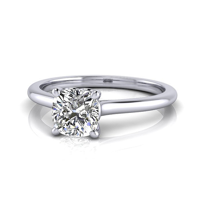 Cushion Diamond Ring RS1 Platinum LF