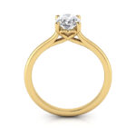 Oval cut Diamond Ring RS1 Yellow Gold TF
