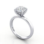 Cushion Diamond Ring Platinum RS51 3D Cushion Diamond Ring Platinum RS51 3D