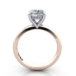 Cushion Diamond Ring Rose Gold RS51 TF
