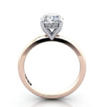 Oval Diamond Ring Rose Gold RS51 TF