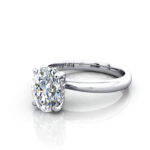 Oval Diamond Ring White Gold RS51 LF