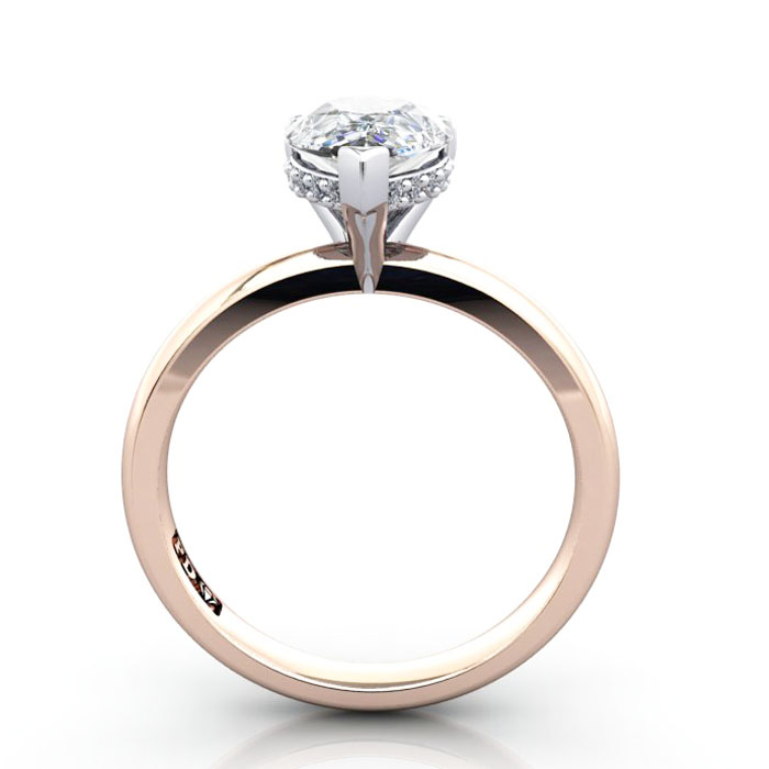 Pear Diamond Ring Rose Gold RS51 TF Pear Diamond Ring Rose Gold RS51 TF