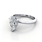 Pear Diamond Ring White Gold RS51 LF Pear Diamond Ring White Gold RS51 LF