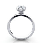 Pear Diamond Ring White Gold RS51 TF Pear Diamond Ring White Gold RS51 TF