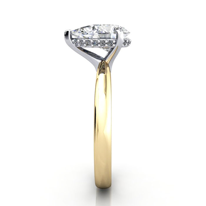 Pear Diamond Ring Yellow Gold RS51 SV Pear Diamond Ring Yellow Gold RS51 SV