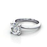 Round Brilliant Diamond Ring Platinum RS51 LF