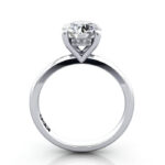 Round Brilliant Diamond Ring Platinum RS51 TF
